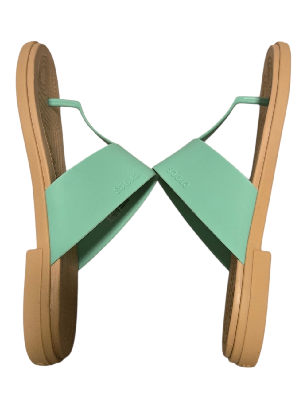 Crocs Tulum Flip Flop Sandals Jade Stone Size 8 - Picture 5 of 7